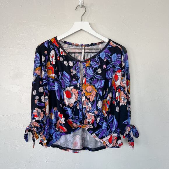 Free People Keepin' On Floral Blouse Extra Small - Picture 6 of 6